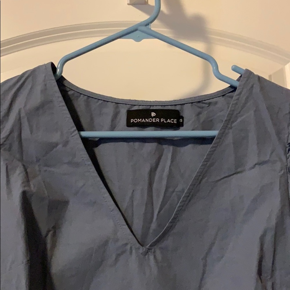 Tuckernuck Slate Blue Taffeta Lizzie Dress - Picture 4 of 4